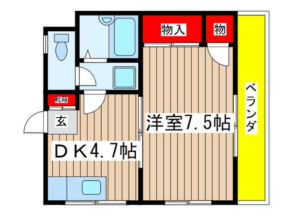 ファミ－ユ清水の物件間取画像